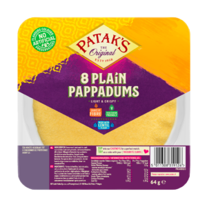 Pappadums naturel kant-en-klaar