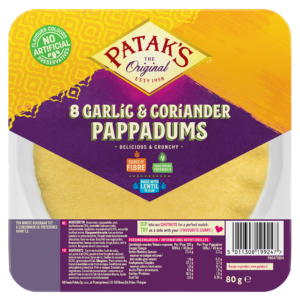 Pappadums garlic coriander kant en klaar