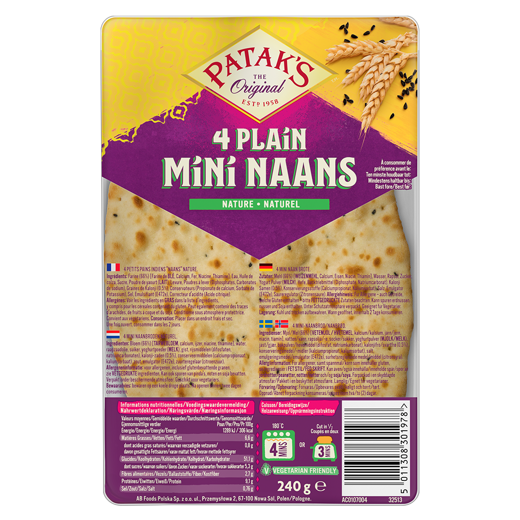 Mini Naturel naans